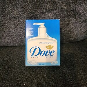Vtg Dove Beauty Wash Liquid Soap - 8 fl oz -1/4 Moisturizing Cream New Old Stock